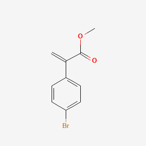 molecular formula C10H9BrO2 B8772171 Methyl 2-(4-bromophenyl)acrylate 