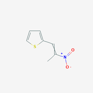 molecular formula C7H7NO2S B8772178 2-(2-Nitroprop-1-en-1-yl)thiophene 