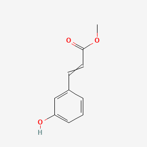 molecular formula C10H10O3 B8772203 Methyl 3-(3-hydroxyphenyl)-2-propenoate CAS No. 3943-95-1