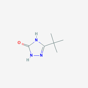 molecular formula C6H11N3O B8772204 3-(tert-butyl)-1H-1,2,4-triazol-5(4H)-one CAS No. 934-50-9