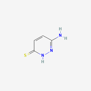 molecular formula C4H5N3S B8772234 6-Amino-3-pyridazinethiol CAS No. 5788-46-5