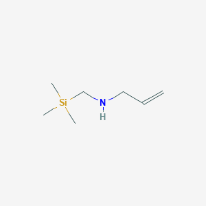 molecular formula C7H17NSi B8772268 N-((trimethylsilyl)methyl)prop-2-en-1-amine CAS No. 53677-49-9