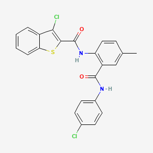 Benzo[b]thiophene-2-carboxamide, 3-chloro-N-[2-[[(4-chlorophenyl)amino]carbonyl]-4-methylphenyl]-