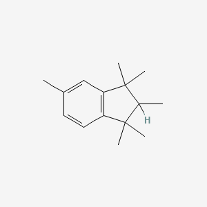 molecular formula C15H22 B8772323 1,1,2,3,3,5-Hexamethylindan CAS No. 4834-28-0