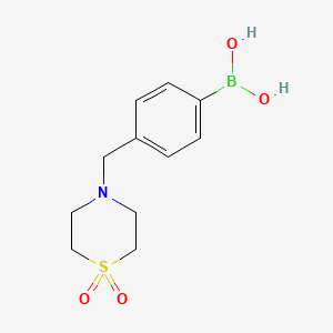 4-[(1,1-Dioxidothiomorpholino)methyl]phenylboronic Acid