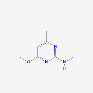 molecular formula C7H11N3O B8772377 4-methoxy-N,6-dimethylpyrimidin-2-amine CAS No. 66131-76-8