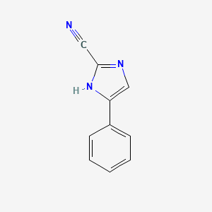molecular formula C10H7N3 B8772630 4-phenyl-1H-imidazole-2-carbonitrile CAS No. 41270-76-2