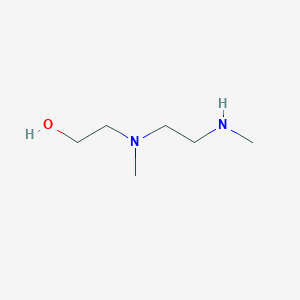 molecular formula C6H16N2O B8772662 2-{Methyl[2-(methylamino)ethyl]amino}ethan-1-ol CAS No. 17225-70-6