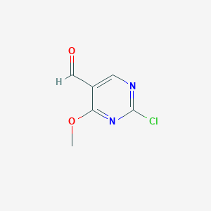 molecular formula C6H5ClN2O2 B8772674 2-Chloro-4-methoxypyrimidine-5-carbaldehyde 