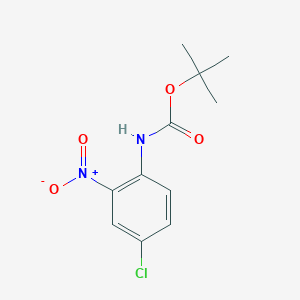 molecular formula C11H13ClN2O4 B8772676 Tert-butyl 4-chloro-2-nitrophenylcarbamate CAS No. 579474-19-4