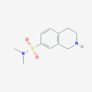 molecular formula C11H16N2O2S B8772692 N,N-dimethyl-1,2,3,4-tetrahydroisoquinoline-7-sulfonamide 