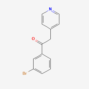 molecular formula C13H10BrNO B8772711 1-(3-bromophenyl)-2-(4-pyridinyl)Ethanone 