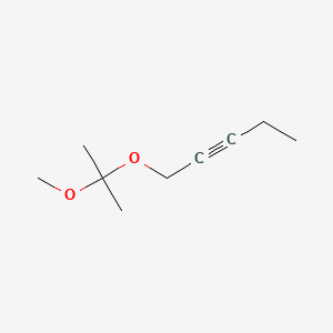B8772734 1-(1-Methoxyisopropoxy)pent-2-yne CAS No. 84282-45-1