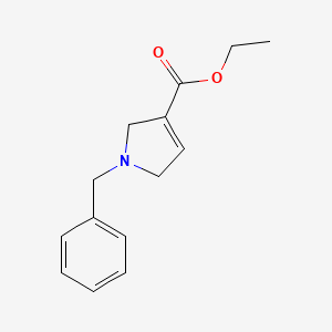 molecular formula C14H17NO2 B8772755 ethyl 1-benzyl-2,5-dihydro-1H-pyrrole-3-carboxylate 