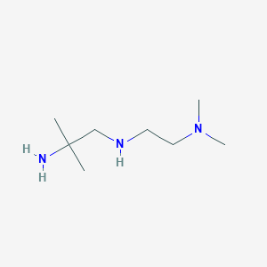 molecular formula C8H21N3 B8772784 1,2-Propanediamine, N1-[2-(dimethylamino)ethyl]-2-methyl- 