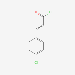 molecular formula C9H6Cl2O B8772797 3-(4-Chlorophenyl)acryloyl chloride 
