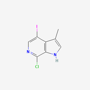 molecular formula C8H6ClIN2 B8772806 7-Chloro-4-iodo-3-methyl-1H-pyrrolo[2,3-c]pyridine CAS No. 871819-21-5