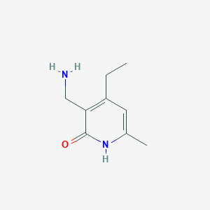 3-(aminomethyl)-4-ethyl-6-methylpyridin-2(1H)-one