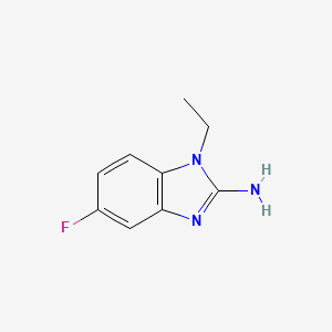 molecular formula C9H10FN3 B8772826 1-ethyl-5-fluoro-1H-1,3-benzodiazol-2-amine 