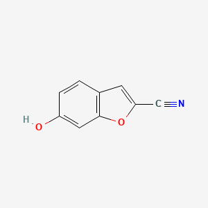molecular formula C9H5NO2 B8772827 6-Hydroxybenzofuran-2-carbonitrile 