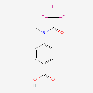 molecular formula C10H8F3NO3 B8772841 Benzoic acid, 4-[methyl(trifluoroacetyl)amino]- CAS No. 50734-07-1