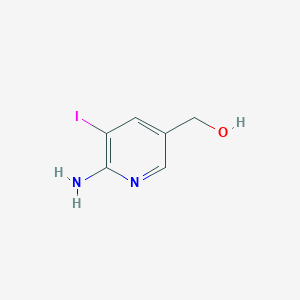 molecular formula C6H7IN2O B8772854 (6-Amino-5-iodopyridin-3-yl)methanol 