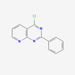 molecular formula C13H8ClN3 B8772933 4-Chloro-2-phenylpyrido[2,3-D]pyrimidine 