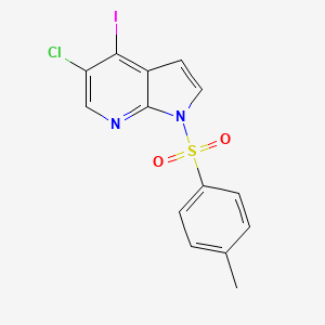 molecular formula C14H10ClIN2O2S B8772944 5-chloro-4-iodo-1-tosyl-1H-pyrrolo[2,3-b]pyridine 
