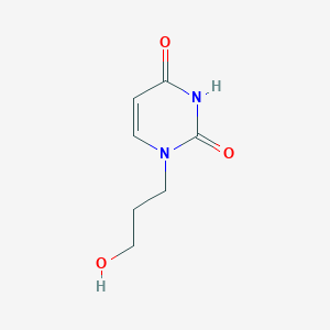 molecular formula C7H10N2O3 B8772955 1-(3-hydroxypropyl)-2,4(1H,3H)-pyrimidinedione 