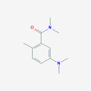 molecular formula C12H18N2O B8772960 Benzamide, 5-(dimethylamino)-N,N,2-trimethyl- CAS No. 130370-04-6