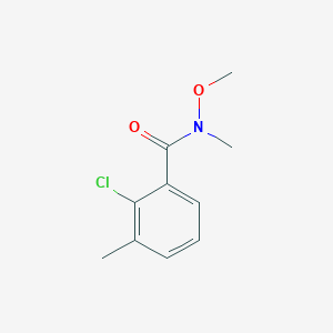 molecular formula C10H12ClNO2 B8772968 2-Chloro-N-methoxy-N,3-dimethylbenzamide CAS No. 200001-66-7