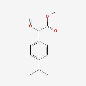 molecular formula C12H16O3 B8772984 2-Hydroxy-2-(4-isopropylphenyl)acetic acid methyl ester 