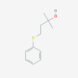 molecular formula C11H16OS B8773116 2-Methyl-4-(phenylthio)-2-butanol CAS No. 91967-95-2