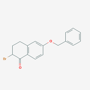 molecular formula C17H15BrO2 B8773173 6-(Benzyloxy)-2-bromo-3,4-dihydronaphthalen-1(2h)-one CAS No. 32263-71-1