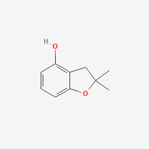 molecular formula C10H12O2 B8773181 2,2-Dimethyl-2,3-dihydrobenzofuran-4-ol CAS No. 4790-77-6