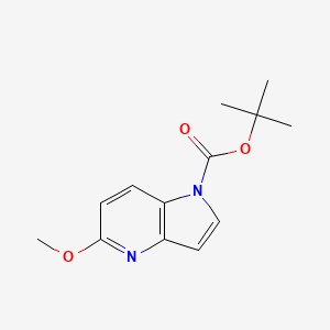 molecular formula C13H16N2O3 B8773183 tert-butyl 5-methoxy-1H-pyrrolo[3,2-b]pyridine-1-carboxylate 