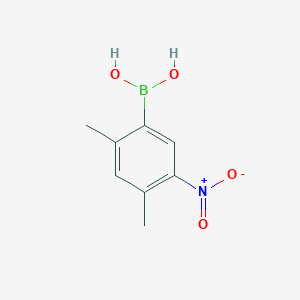 molecular formula C8H10BNO4 B8773220 (2,4-Dimethyl-5-nitrophenyl)boronic acid 