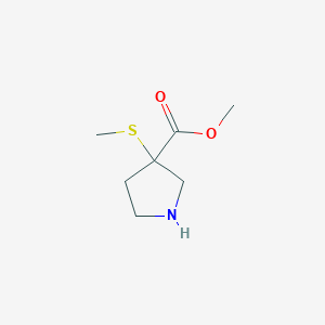 Methyl 3-(methylthio)pyrrolidine-3-carboxylate
