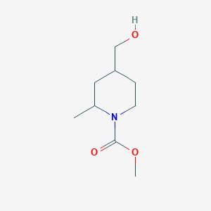 Methyl 4-(hydroxymethyl)-2-methylpiperidine-1-carboxylate