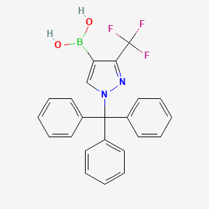 molecular formula C23H18BF3N2O2 B8773262 [3-(Trifluoromethyl)-1-trityl-1H-pyrazol-4-YL]boronic acid 