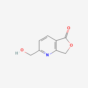 molecular formula C8H7NO3 B8773266 2-(hydroxymethyl)-Furo[3,4-b]pyridin-5(7H)-one 