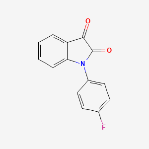 molecular formula C14H8FNO2 B8773272 1-(4-Fluorophenyl)indoline-2,3-dione CAS No. 112934-62-0