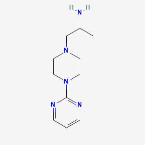 molecular formula C11H19N5 B8773283 1-[4-(Pyrimidin-2-YL)piperazin-1-YL]propan-2-amine 
