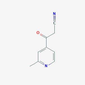 molecular formula C9H8N2O B8773308 3-(2-Methylpyridin-4-yl)-3-oxopropanenitrile 
