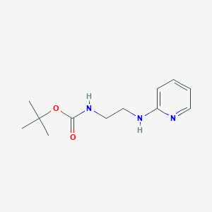 molecular formula C12H19N3O2 B8773341 tert-butyl N-[2-(pyridin-2-ylamino)ethyl]carbamate CAS No. 187339-13-5