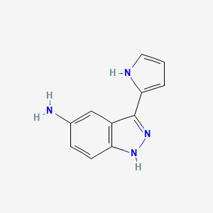 3-(2H-Pyrrol-2-ylidene)-2,3-dihydro-1H-indazol-5-amine