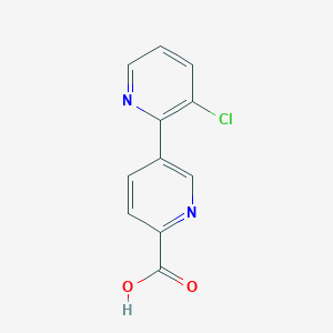 molecular formula C11H7ClN2O2 B8773401 3-Chloro-[2,3'-bipyridine]-6'-carboxylic acid 