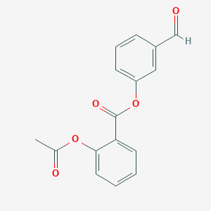 molecular formula C16H12O5 B8773416 3-Formylphenyl 2-acetoxybenzoate CAS No. 203065-55-8
