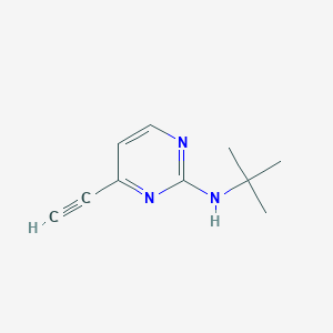 molecular formula C10H13N3 B8773482 tert-Butylamino-4-ethynylpyrimidine CAS No. 876521-32-3