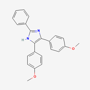 molecular formula C23H20N2O2 B8773515 2-Phenyl-4,5-bis(4-methoxyphenyl)-1H-imidazole CAS No. 7044-99-7